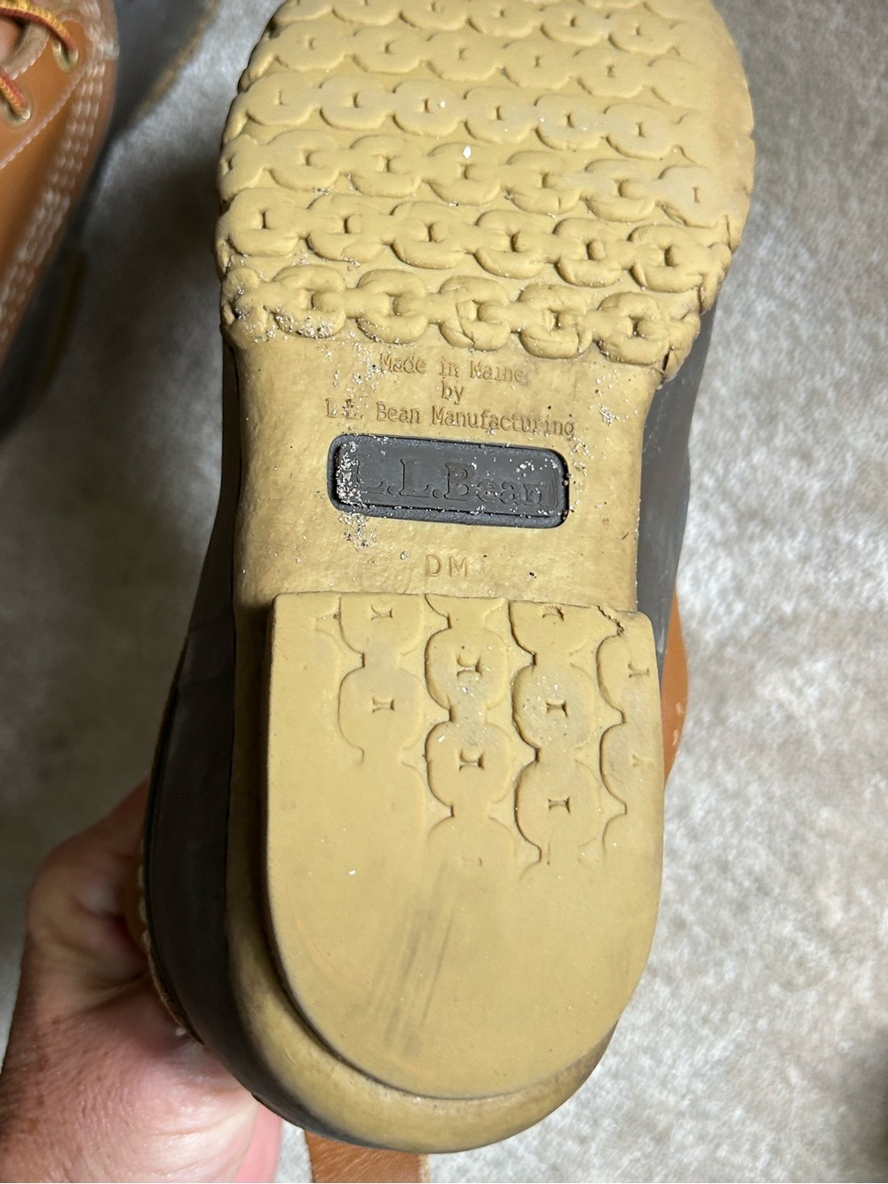 L.L. Bean Tan and Black Bean Boots - Picture 3 of 5
